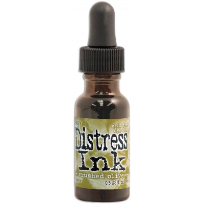 Distress ink Reinkers - Tim Holtz- couleur «Crushed Olive»